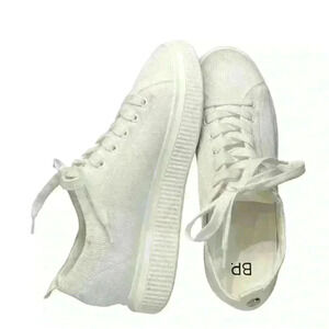 BP White Sonny Platform Sneaker Womens Size 9.5